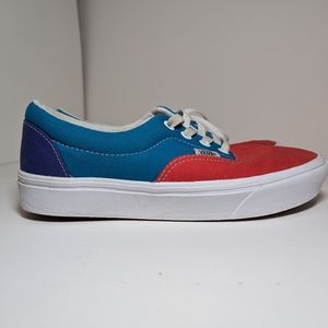 Red Blue and Purple Authentic Vans